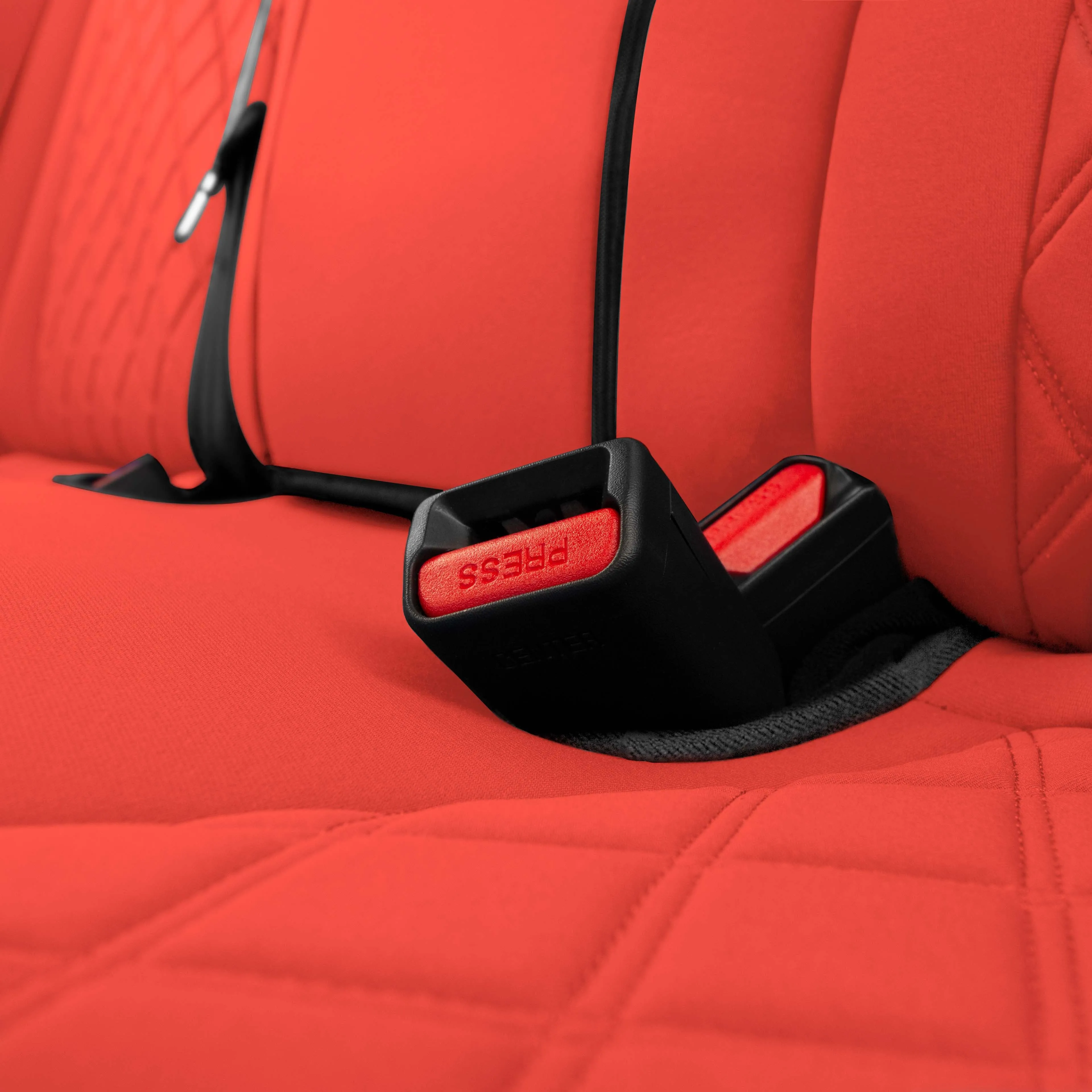 Honda Accord 2018 - 2022 Sport | Sport SE | EX| EX-L | Touring - Rear Set Seat Covers - Solid Red Ultraflex Neoprene