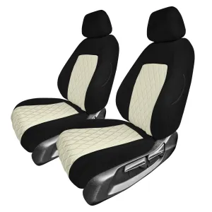 Honda Civic 2016 - 2025 Front Set Seat Covers - Beige Ultraflex Neoprene