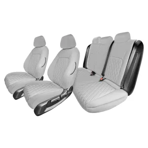 Honda Civic 2016 - 2025 Sedan Full Set Seat Covers (Solid Rear) - Solid Gray Ultraflex Neoprene