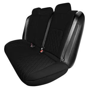 Honda Civic 2016 - 2025 Sedan Solid Rear Set Seat Covers - Black Ultraflex Neoprene