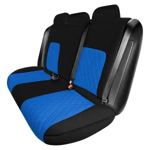 Honda Civic 2016 - 2025 Sedan Solid Rear Set Seat Covers - Blue Ultraflex Neoprene