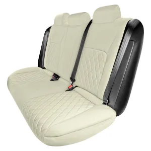 Honda Civic 2016 - 2025 Sedan Solid Rear Set Seat Covers - Solid Beige Ultraflex Neoprene