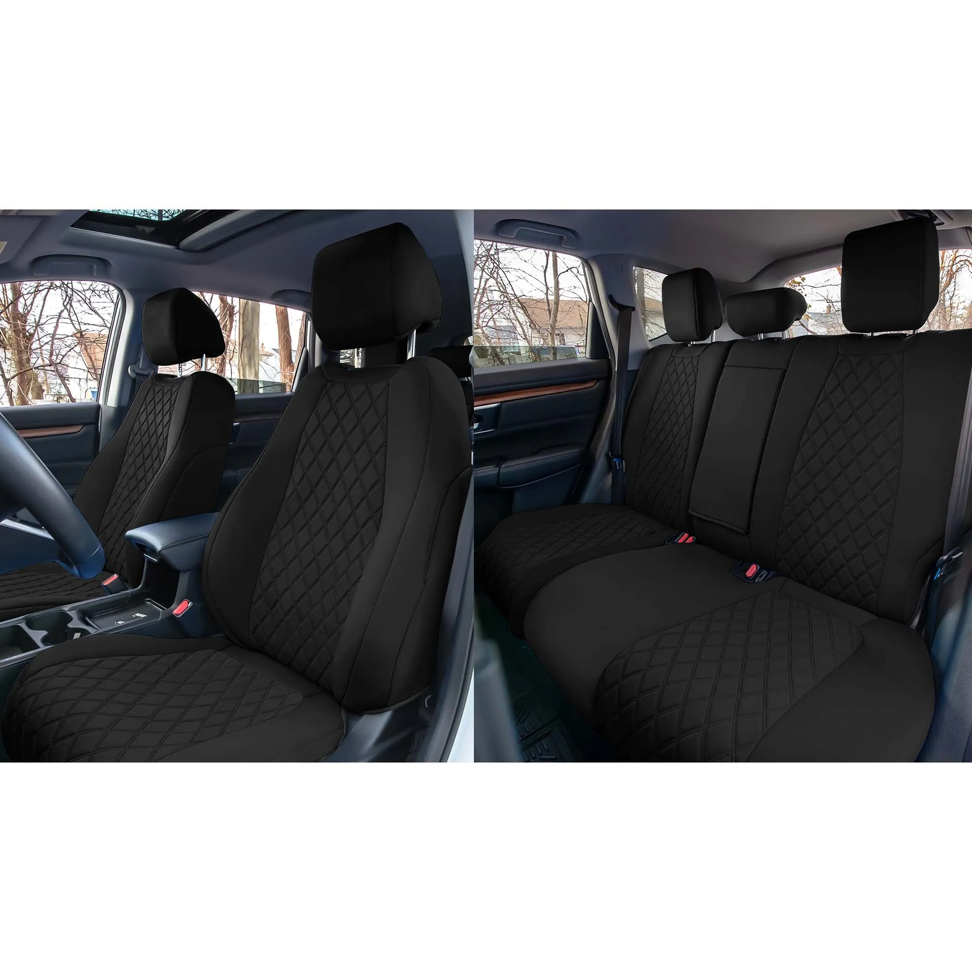 Honda CR-V 2017-2022 - Full Set Seat Covers - Black Ultraflex Neoprene