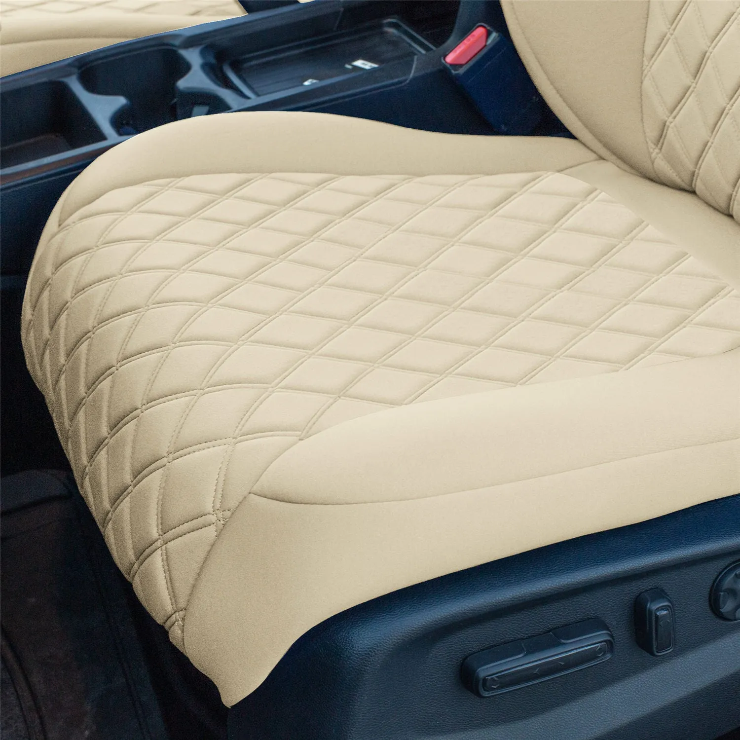 Honda CR-V 2017-2022 - Full Set Seat Covers -  Solid Beige Ultraflex Neoprene