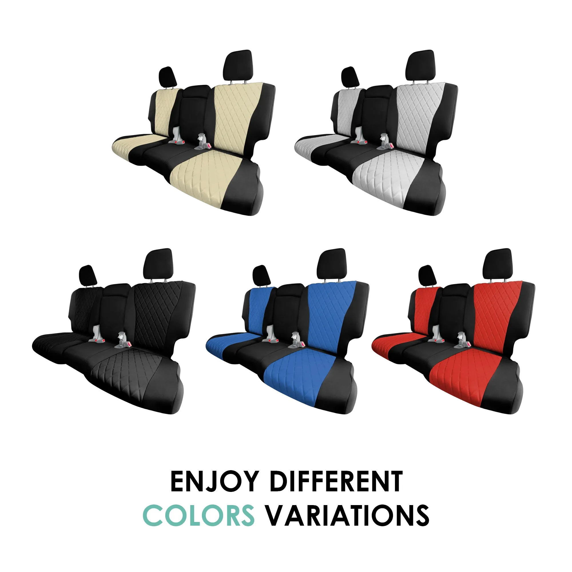Honda Pilot 2016 - 2022 - 2nd Row Seat Covers - Beige Ultraflex Neoprene