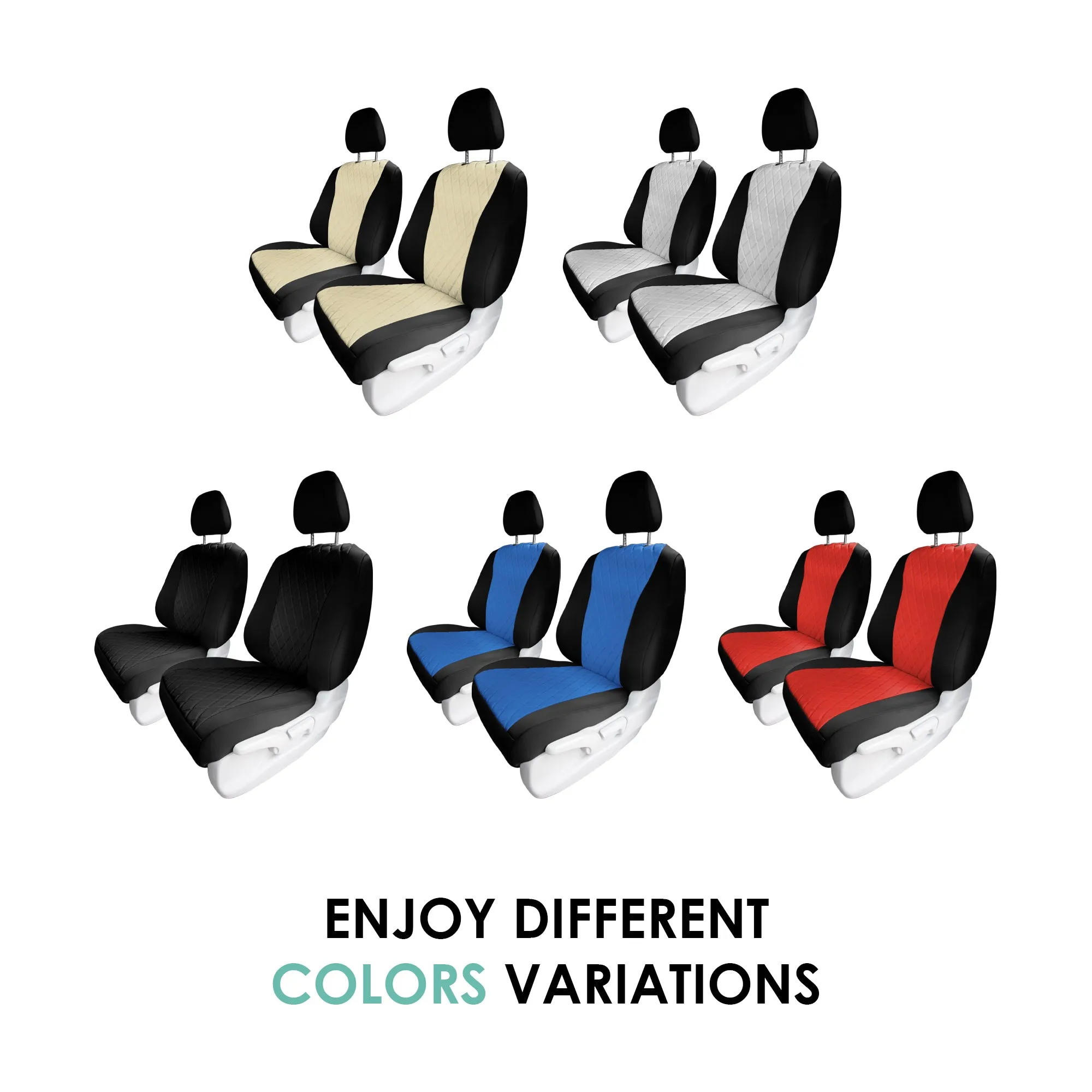 Honda Pilot 2016 - 2022 - Front Set Seat Covers - Beige Ultraflex Neoprene