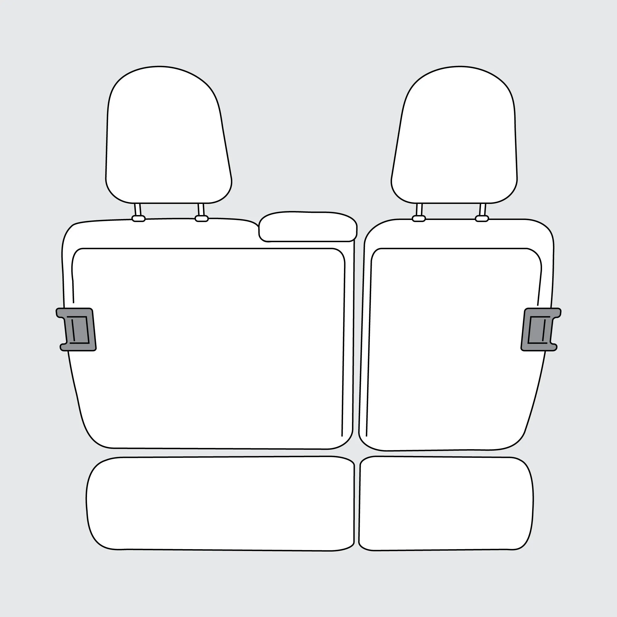 Honda Pilot 2016 - 2022 - Front Set Seat Covers - Beige Ultraflex Neoprene