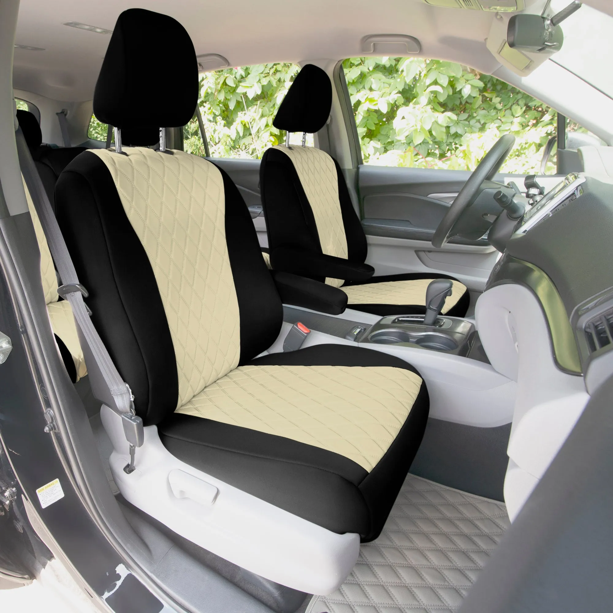 Honda Pilot 2016 - 2022 - Front Set Seat Covers - Beige Ultraflex Neoprene