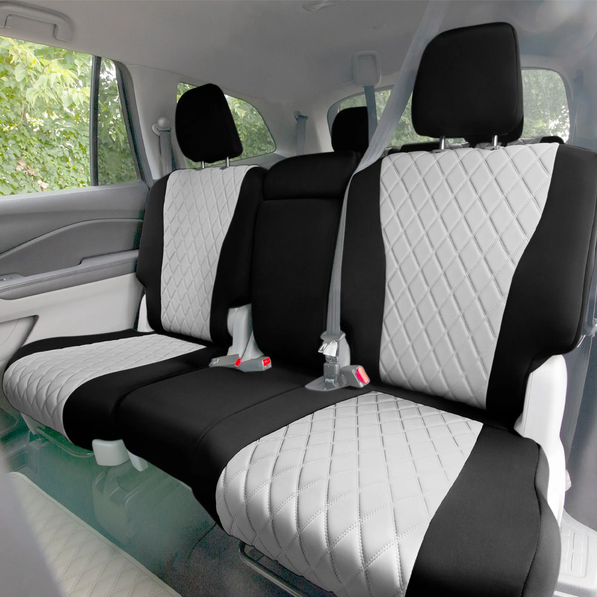 Honda Pilot 2016 - 2022 - Full Set Seat Covers - Gray Ultraflex Neoprene