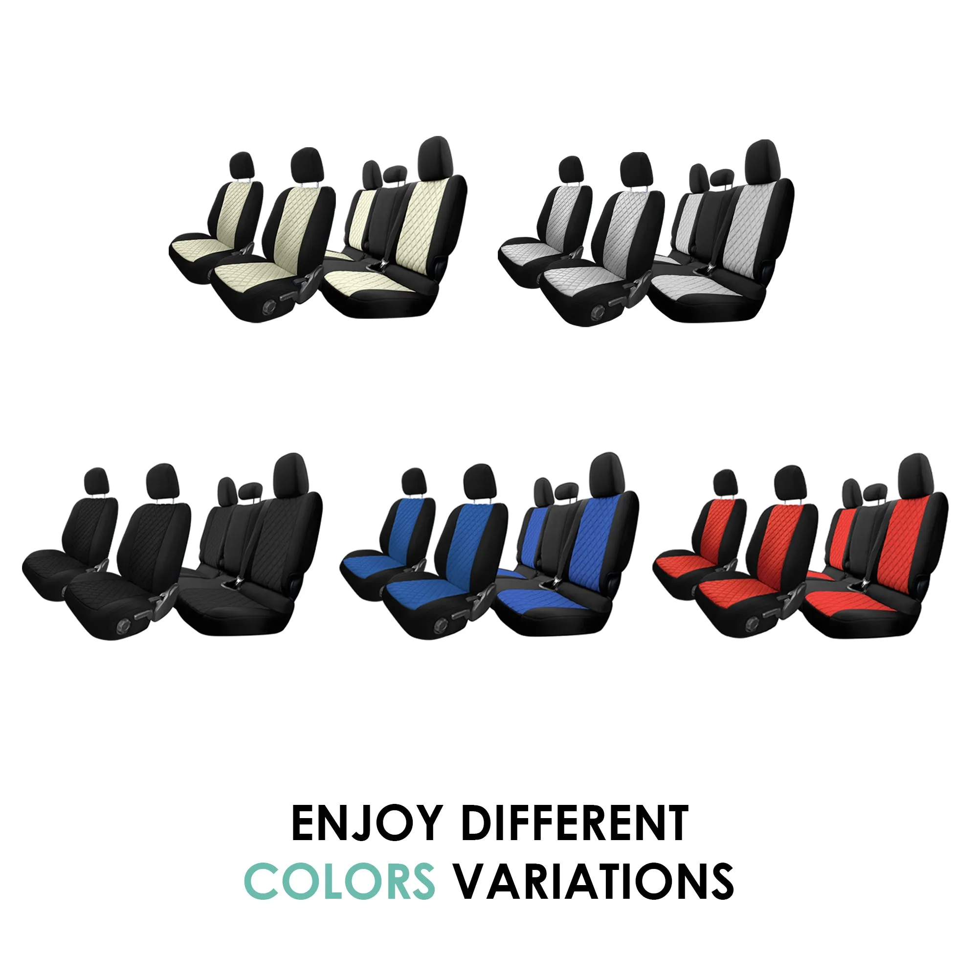 Jeep Gladiator JT 2020-2024  - Full Set Seat Covers - Blue Ultraflex Neoprene