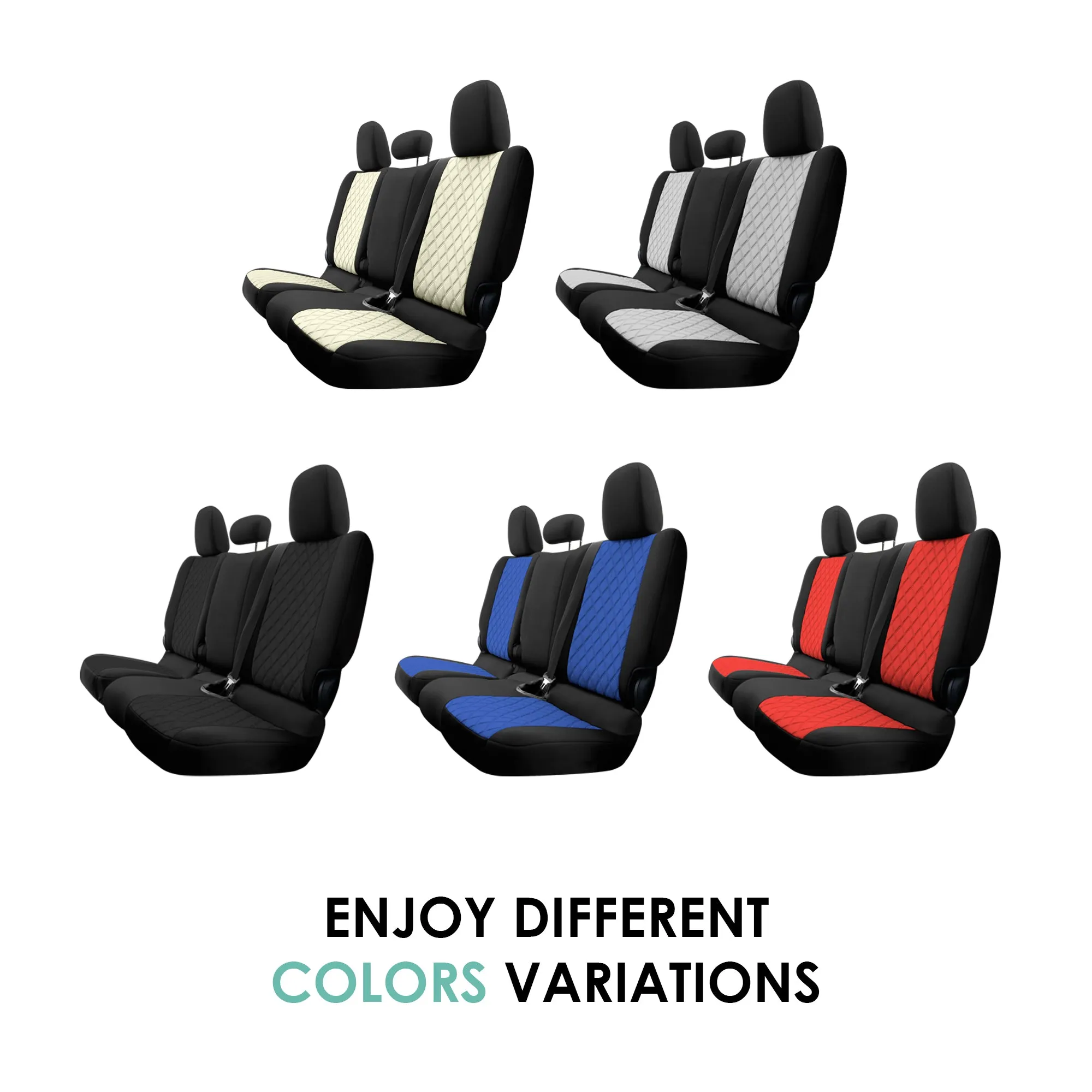 Jeep Gladiator JT 2020-2024  - Rear Set Seat Covers - Beige Ultraflex Neoprene