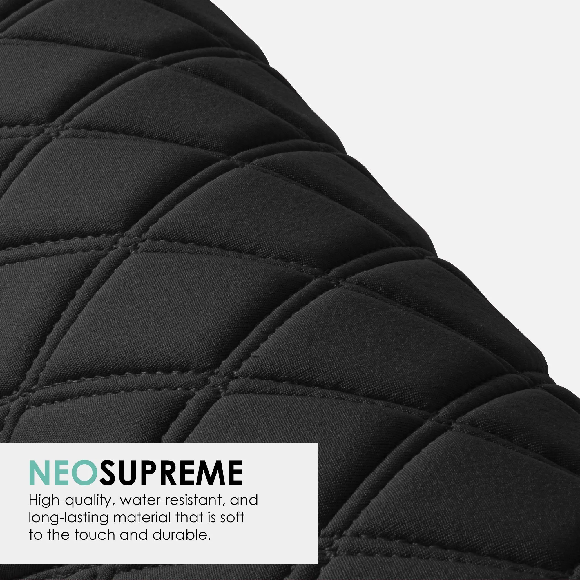 Jeep Grand Cherokee 2011 -2021 - Full Set Seat Covers - Black Ultraflex Neoprene