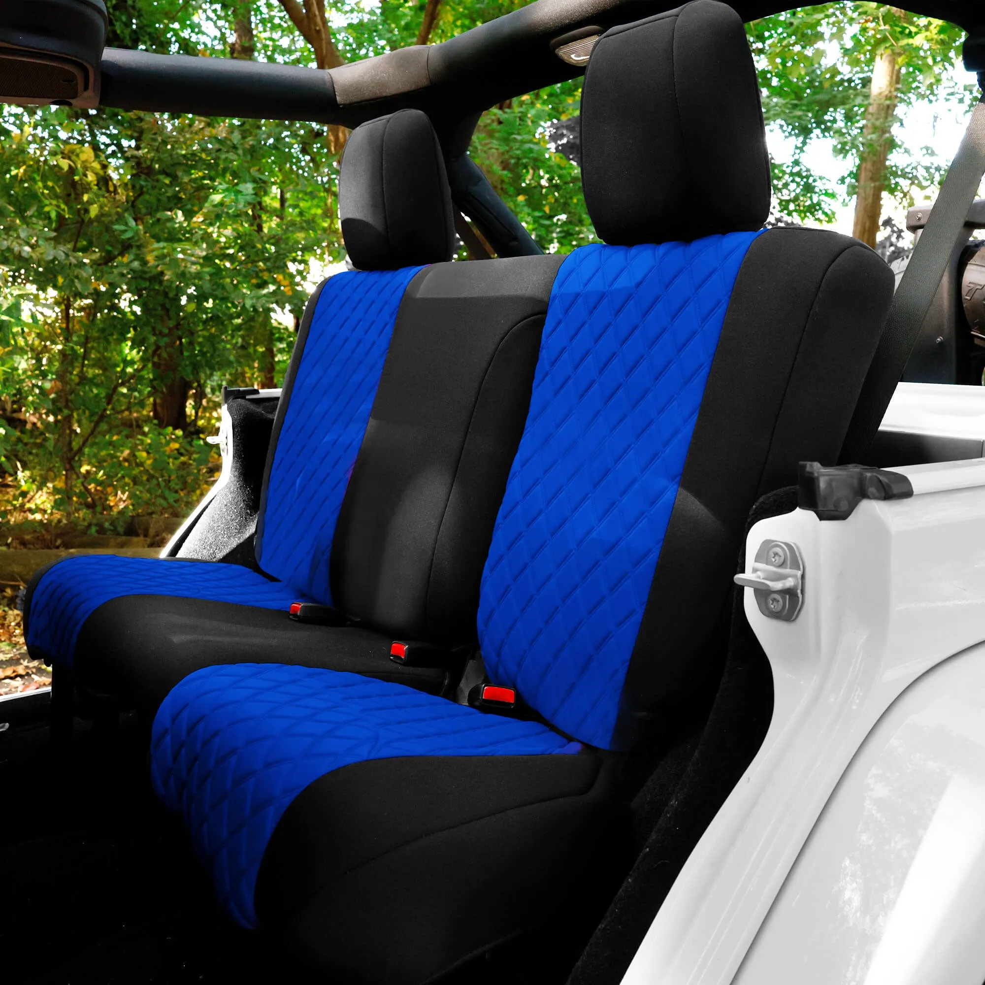 Jeep Wrangler JK 2 Door 2007-2017 -  Full Set Seat Covers - Blue Ultraflex Neoprene