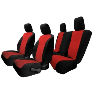 Jeep Wrangler JK 2 Door 2007-2017 -  Full Set Seat Covers - Red Ultraflex Neoprene