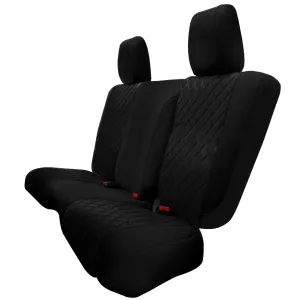 Jeep Wrangler JK 2 Door 2007-2017 -  Rear Set Seat Covers - Black Ultraflex Neoprene