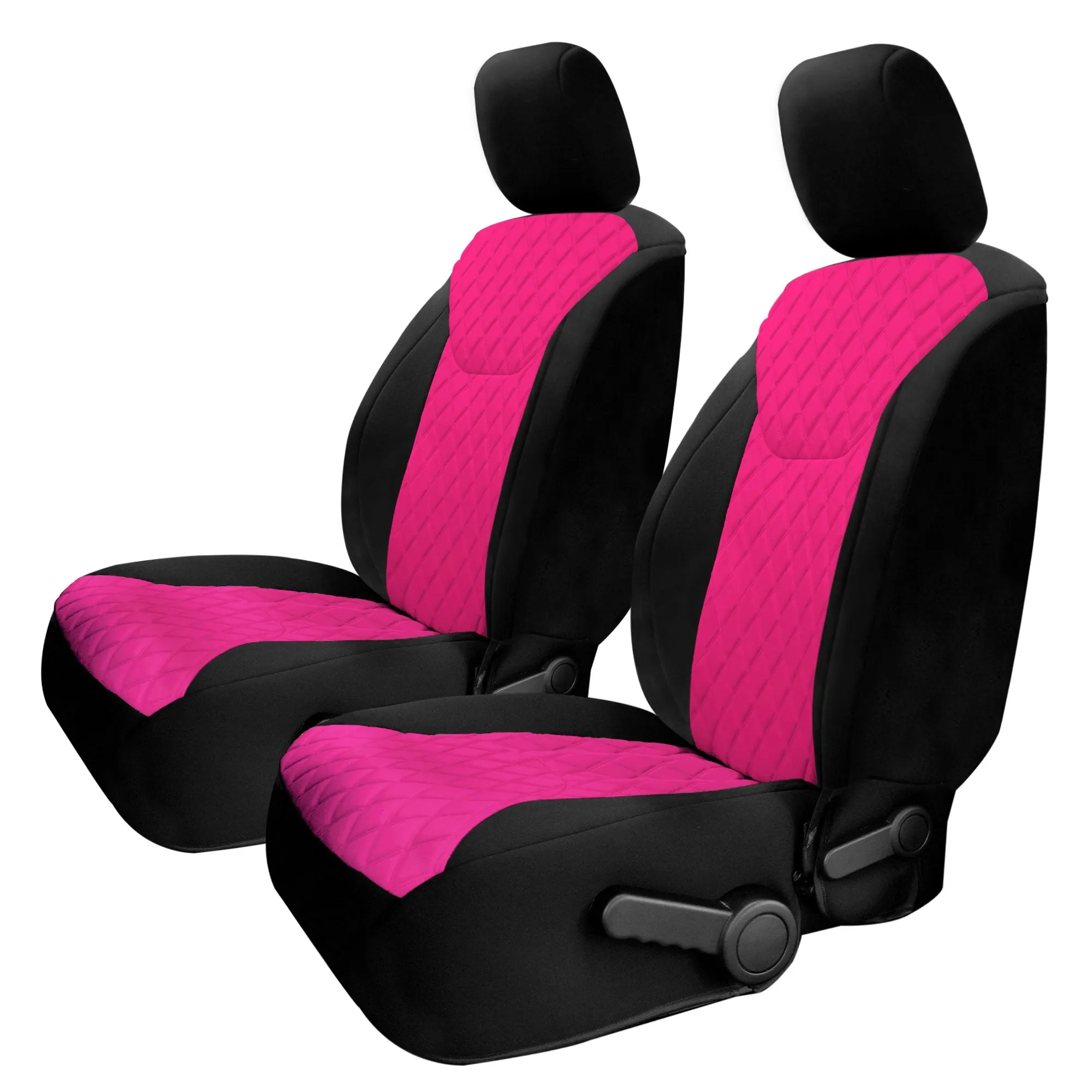 Jeep Wrangler JK 2 Door 2007-2017 -  Rear Set Seat Covers - Pink Ultraflex Neoprene