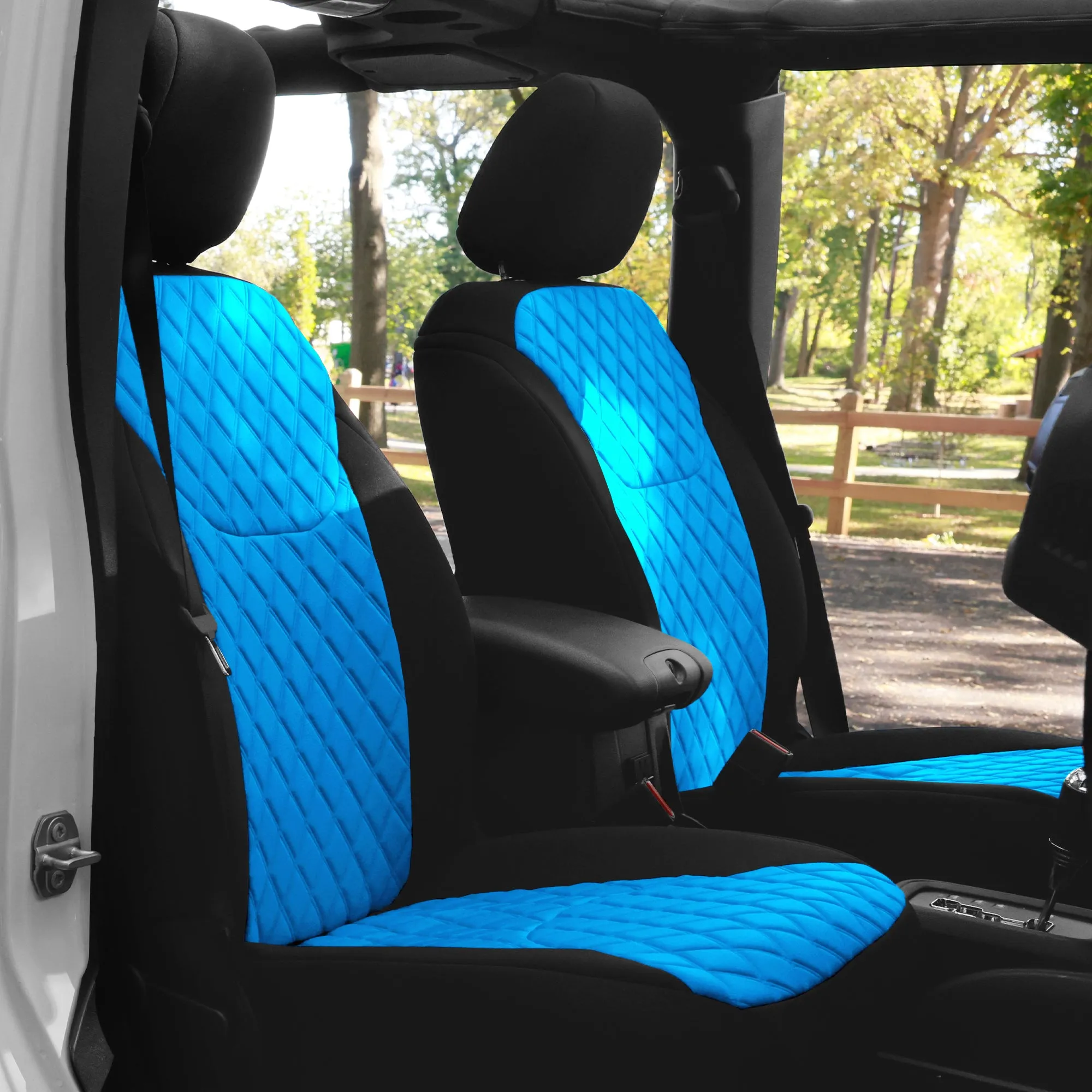 Jeep Wrangler JK 2007-2017 -  Front Set Seat Covers - Aqua Ultraflex Neoprene