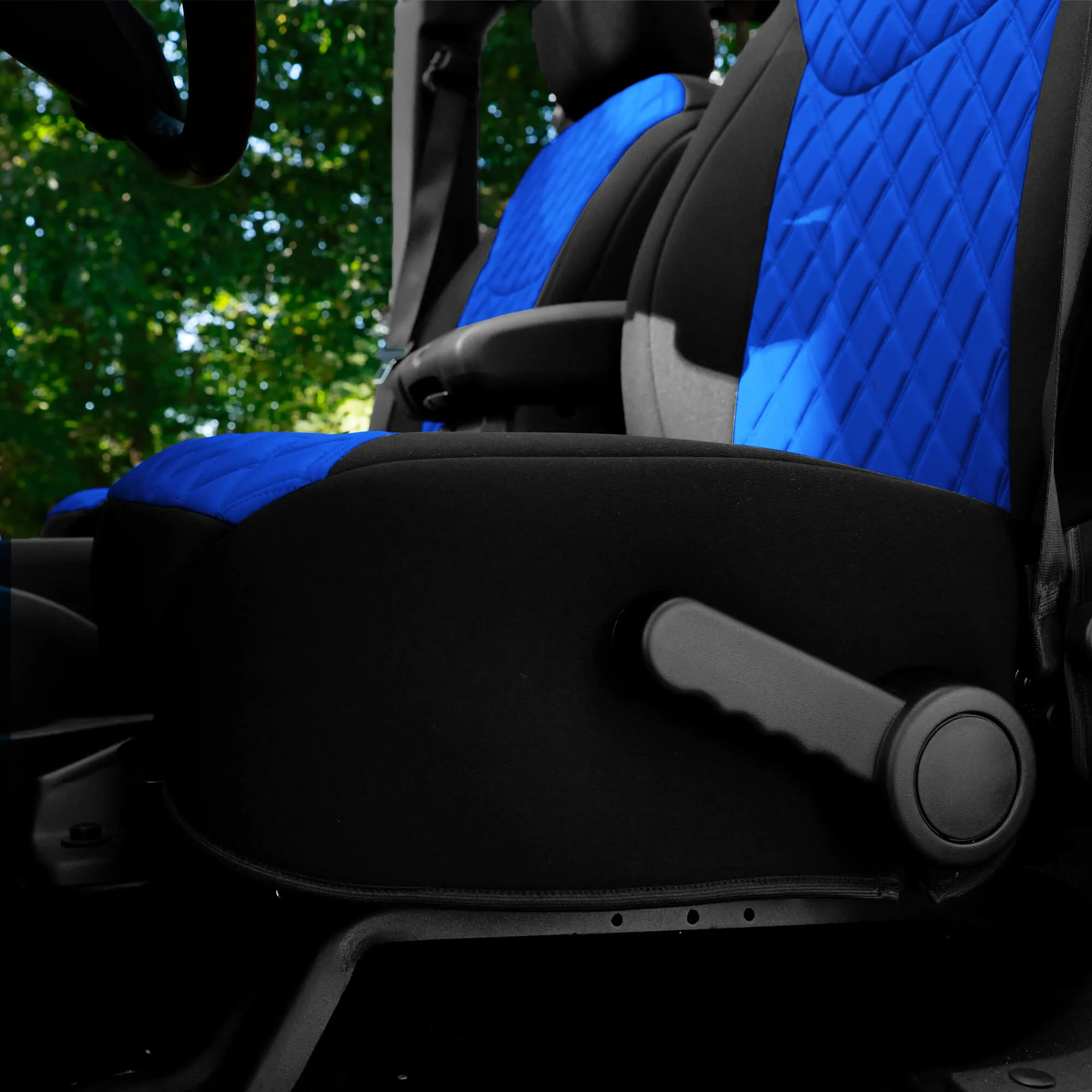 Jeep Wrangler JK 2007-2017 -  Front Set Seat Covers - Blue Ultraflex Neoprene
