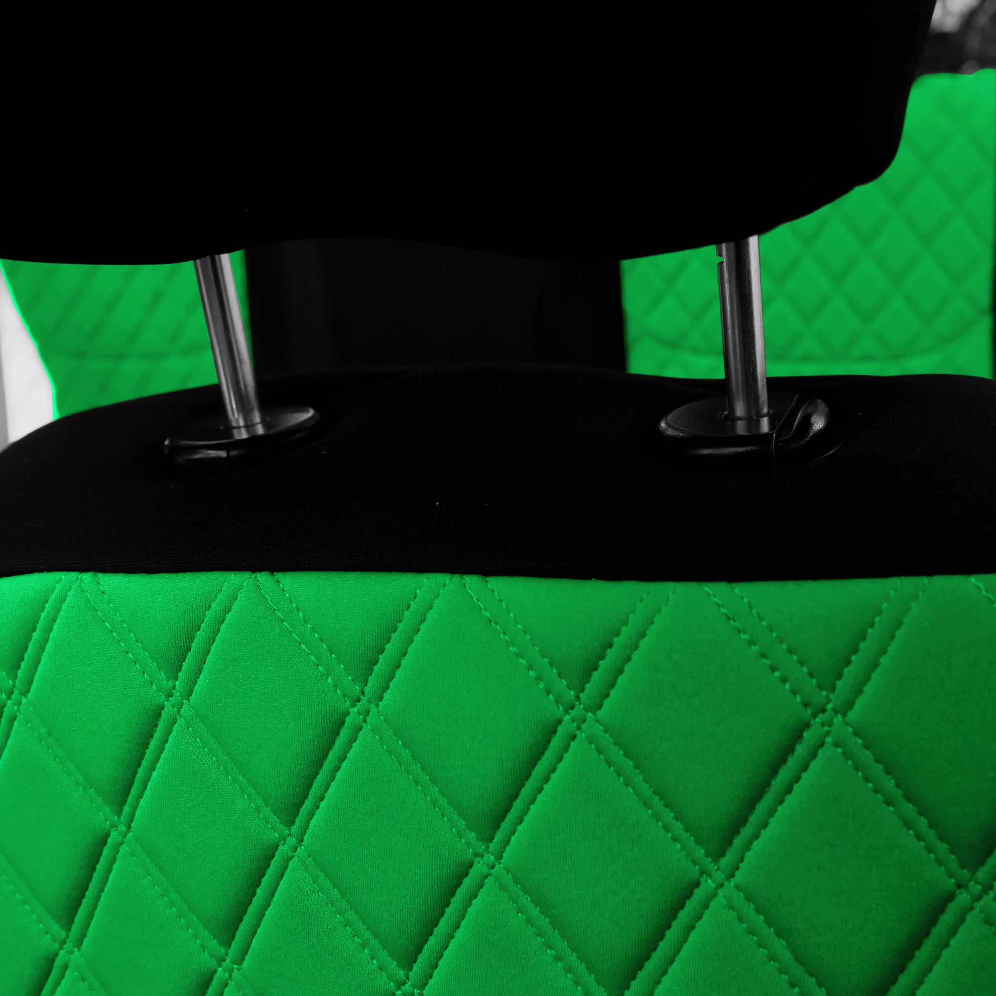 Jeep Wrangler JK 2007-2017 -  Front Set Seat Covers - Green Ultraflex Neoprene