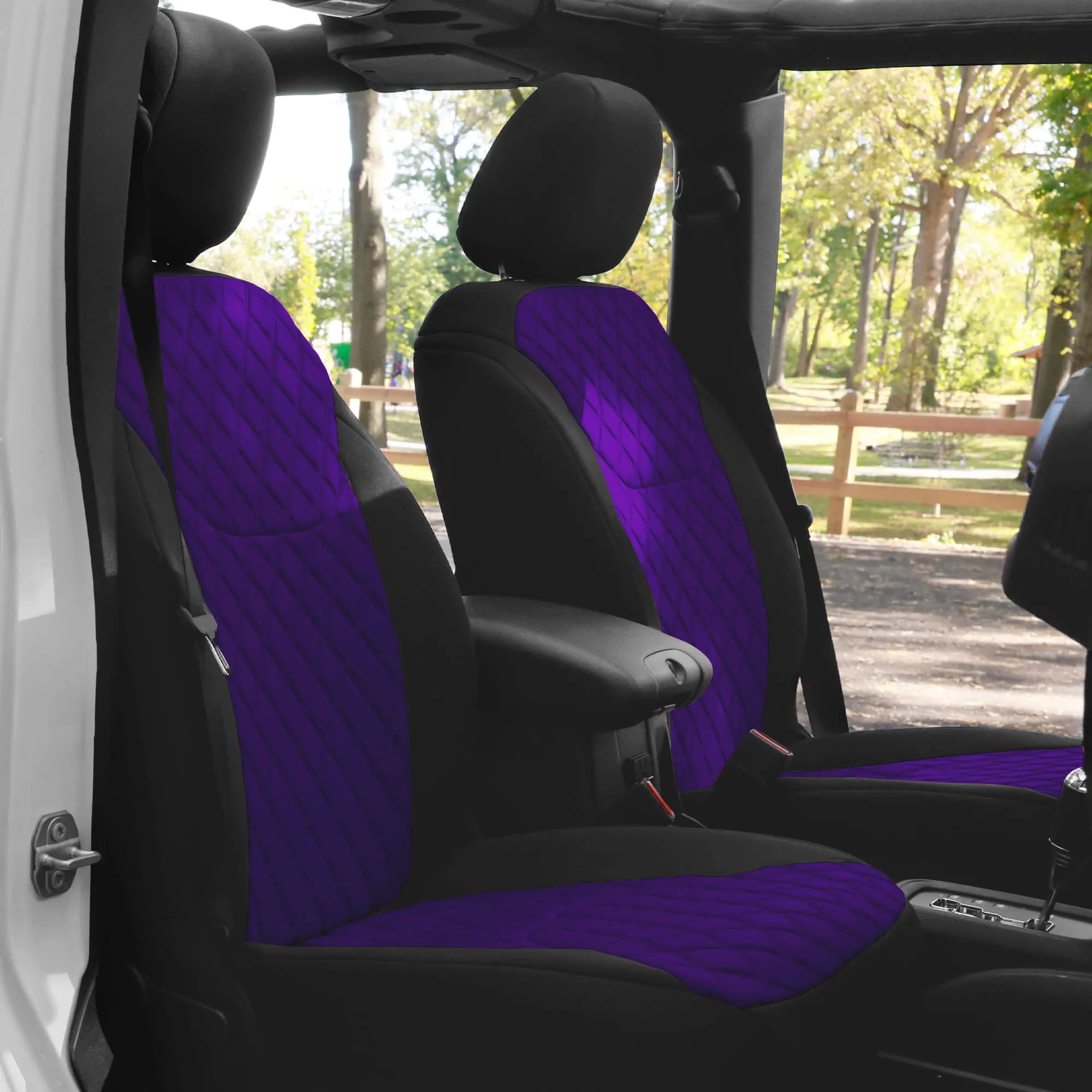 Jeep Wrangler JK 2007-2017 -  Front Set Seat Covers - Purple Ultraflex Neoprene