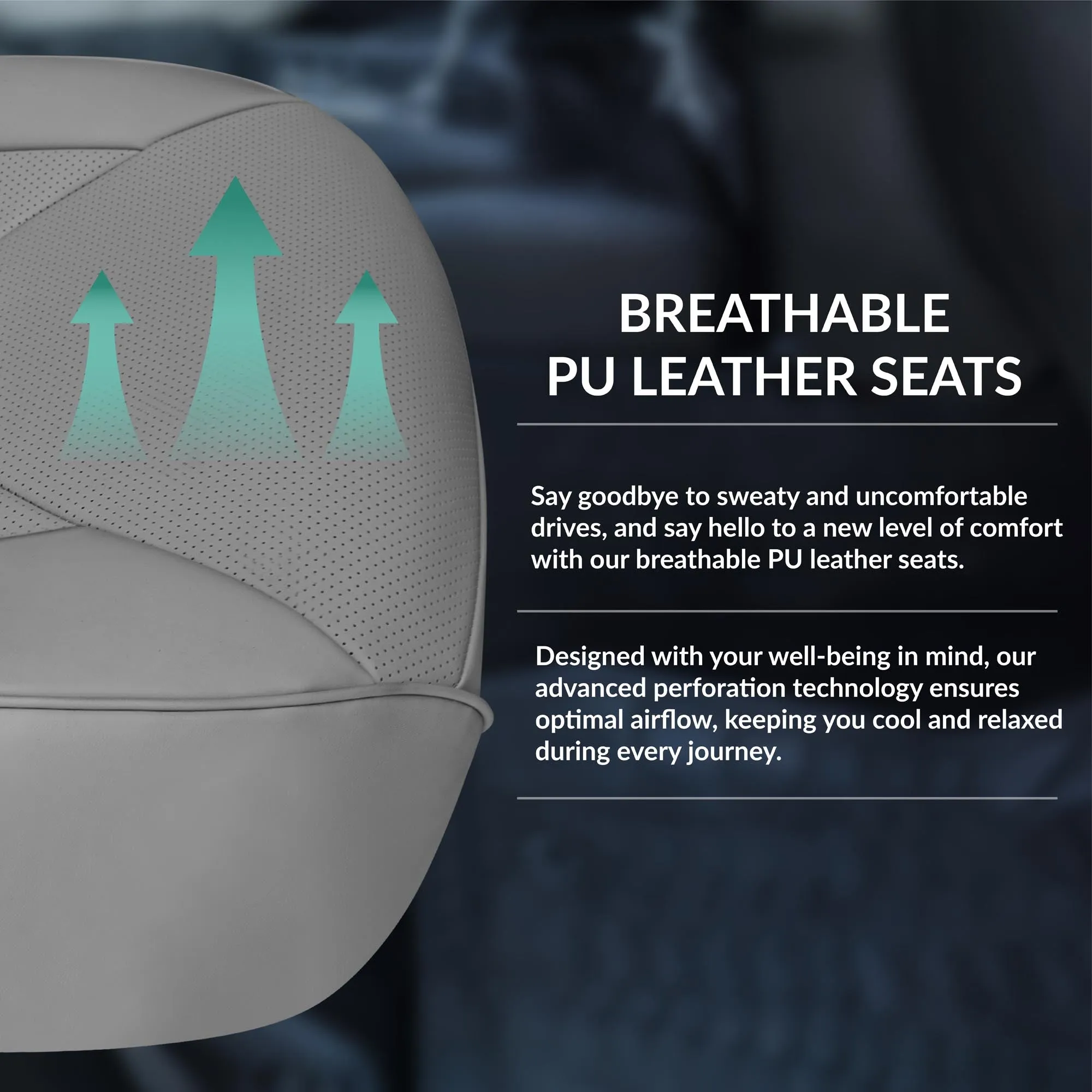 Jeep Wrangler JK 2007-2017 - Front Set Seat Covers - Solid Gray Faux Leather