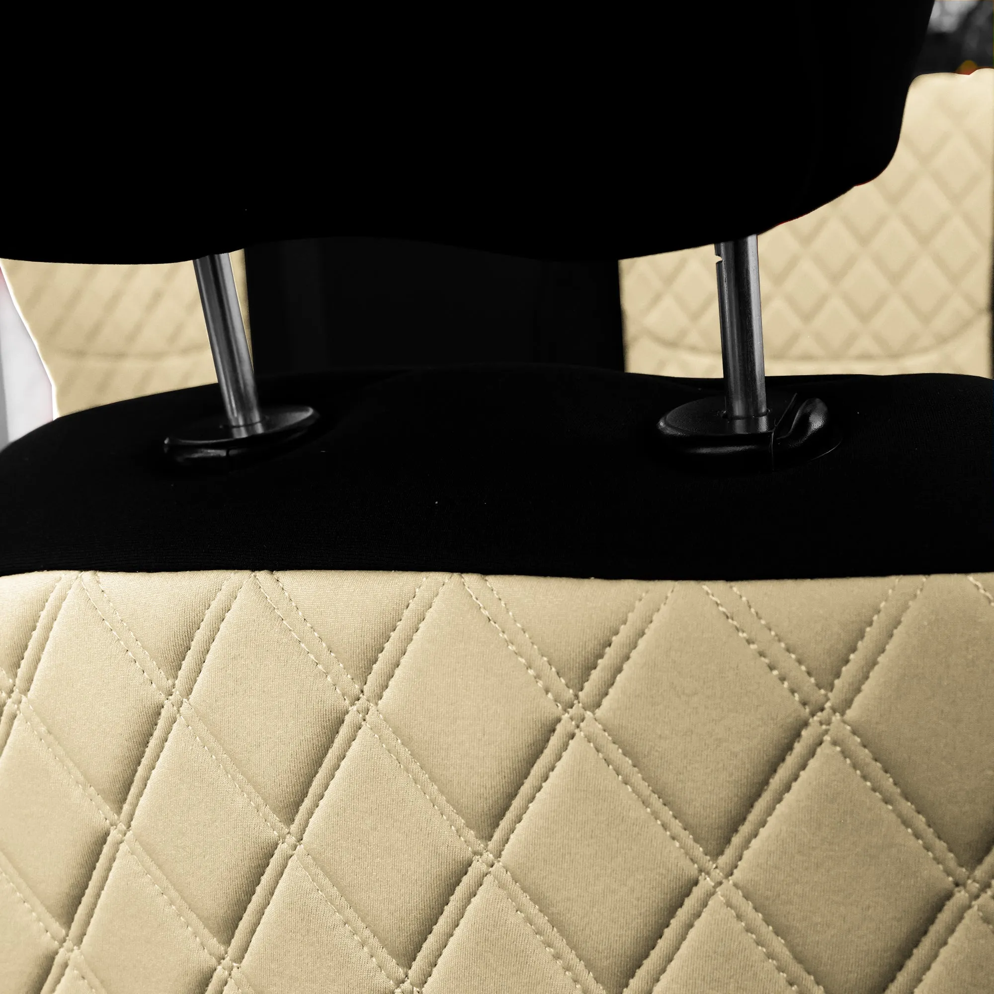 Jeep Wrangler JK 4-Door 2007-2017 -  Full Set Seat Covers - Beige Ultraflex Neoprene