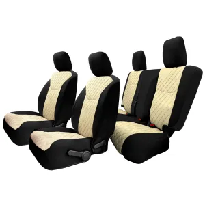 Jeep Wrangler JK 4-Door 2007-2017 -  Full Set Seat Covers - Beige Ultraflex Neoprene