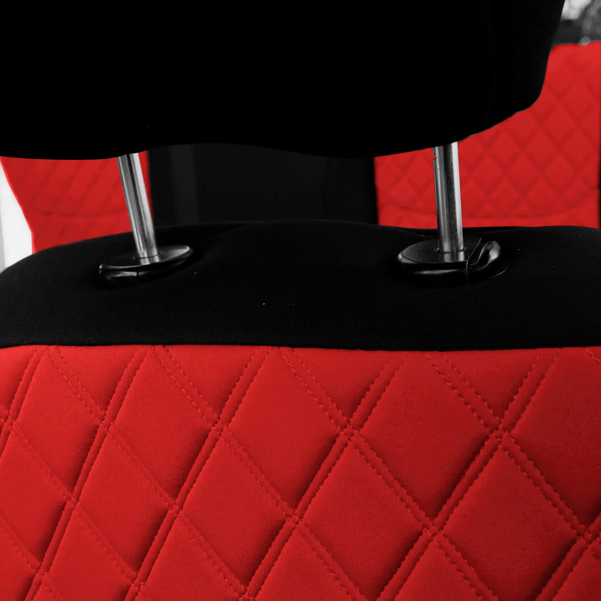 Jeep Wrangler JK 4-Door 2007-2017 -  Full Set Seat Covers - Red Ultraflex Neoprene