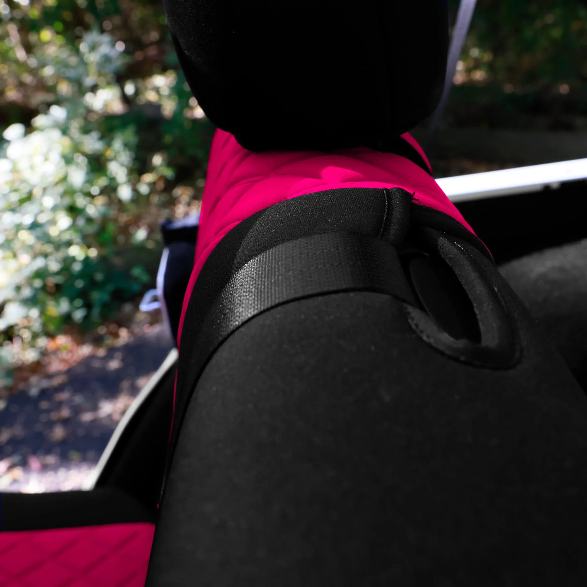 Jeep Wrangler JK 4-Door 2007-2017 -  Rear Set Seat Covers - Pink Ultraflex Neoprene