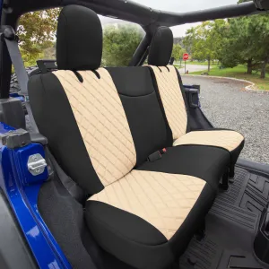 Jeep Wrangler JL 2-Door 2018-2023 -  Full Set Seat Covers - Beige Ultraflex Neoprene