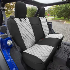 Jeep Wrangler JL 2-Door 2018-2023 -  Full Set Seat Covers - Gray Ultraflex Neoprene