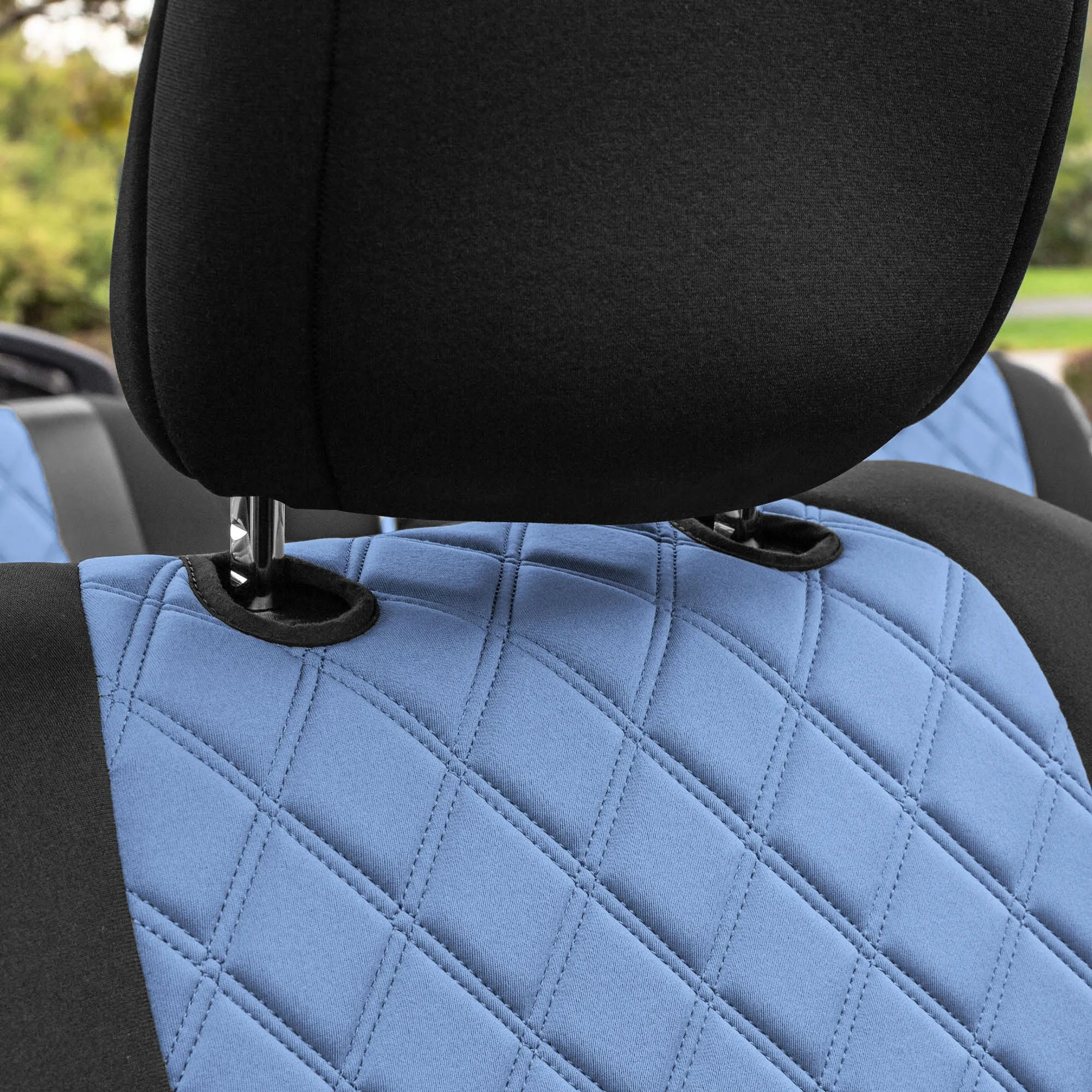 Jeep Wrangler JL 4-Door 2018-2024 -  Full Set Seat Covers - Blue Ultraflex Neoprene