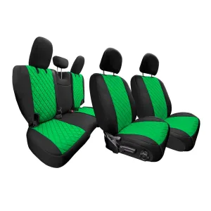 Jeep Wrangler JL 4-Door 2018-2024 -  Full Set Seat Covers - Green Ultraflex Neoprene