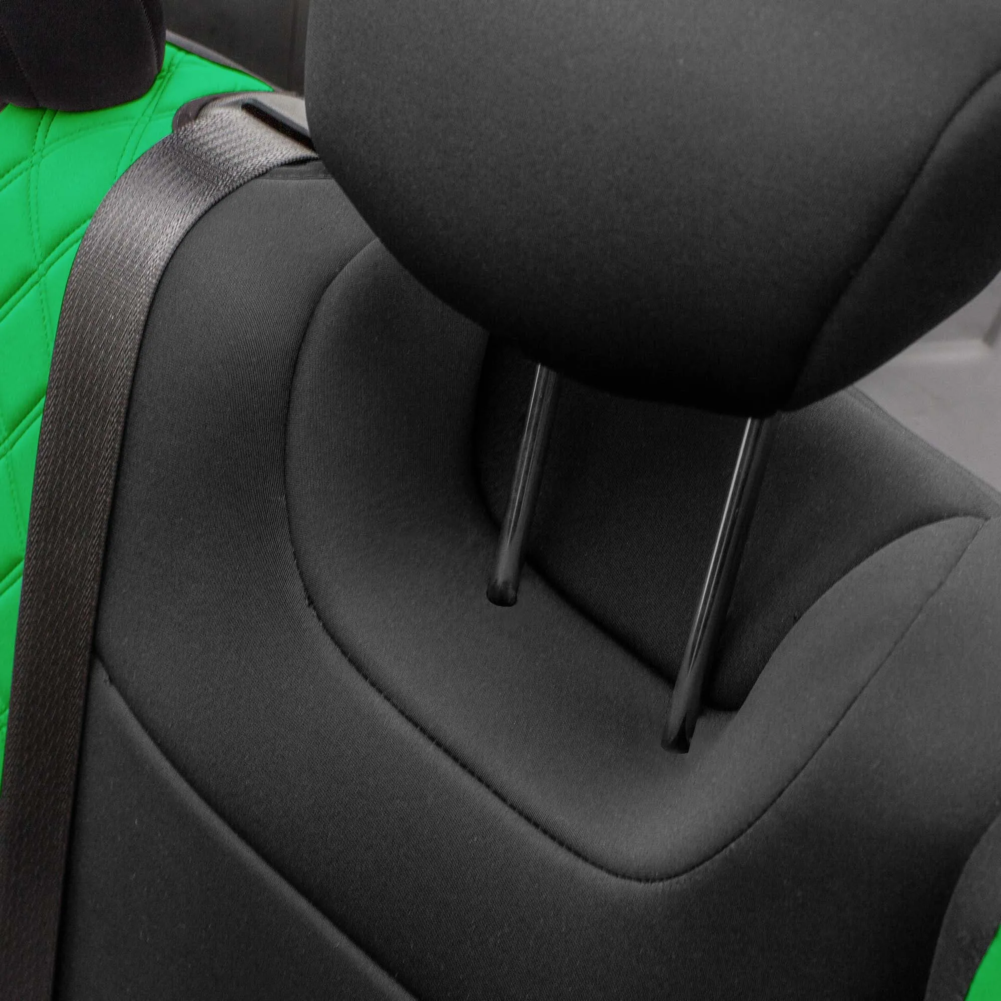 Jeep Wrangler JL 4-Door 2018-2024 -  Full Set Seat Covers - Green Ultraflex Neoprene