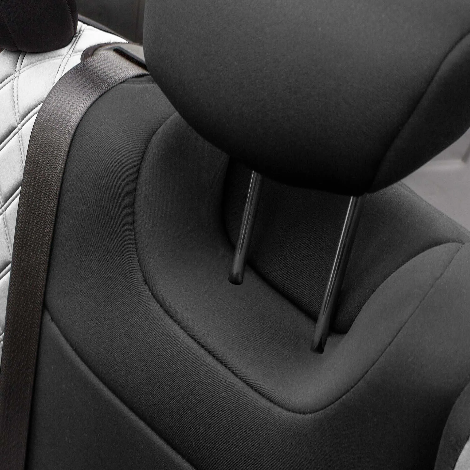Jeep Wrangler JL 4-Door 2018-2024 -  Rear Set Seat Covers - Gray Ultraflex Neoprene