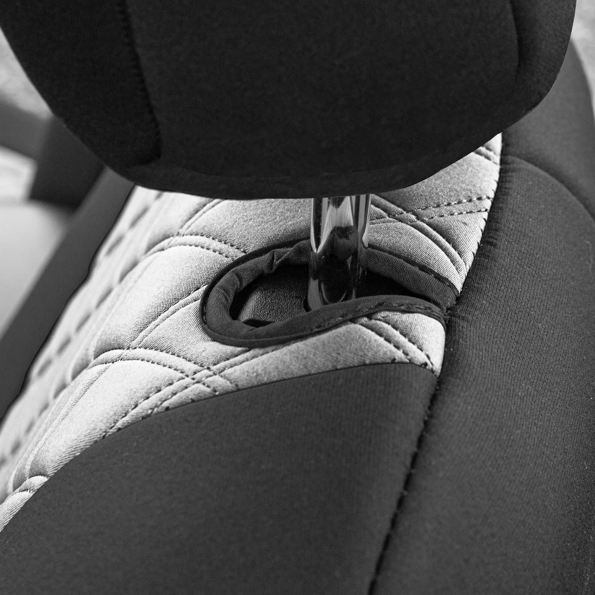 Jeep Wrangler JL 4-Door 2018-2024 -  Rear Set Seat Covers - Gray Ultraflex Neoprene
