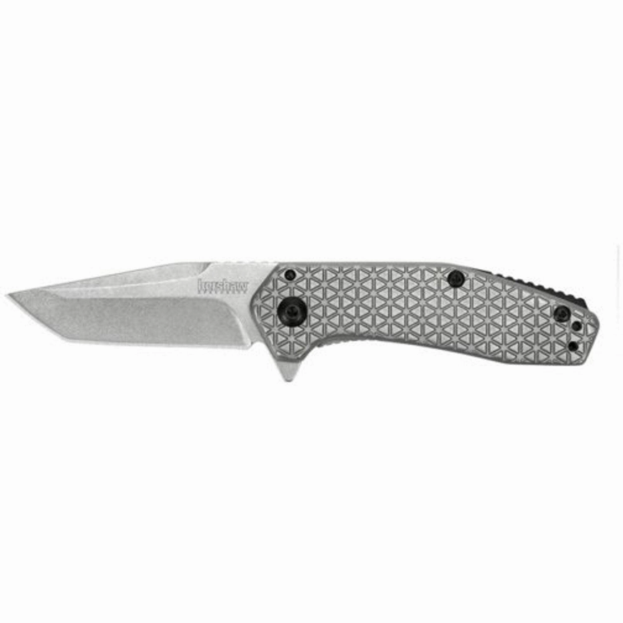 Kershaw Pocket Knife - Cathode Stainless Steel Handle American Tanto Blade | 1324