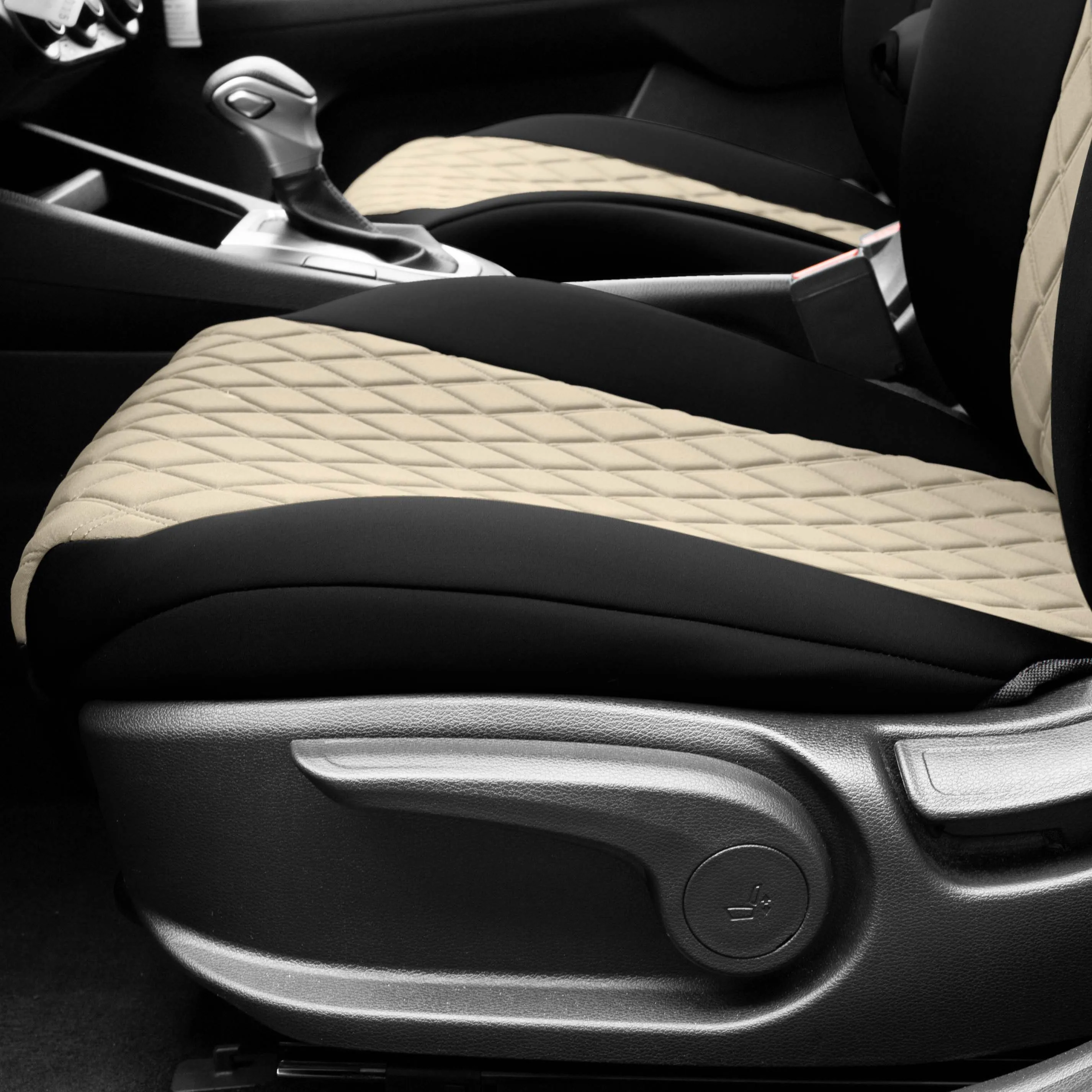 KIA Forte 2019-2024 FE | LXS  - Full Set Seat Covers - Beige Ultraflex Neoprene
