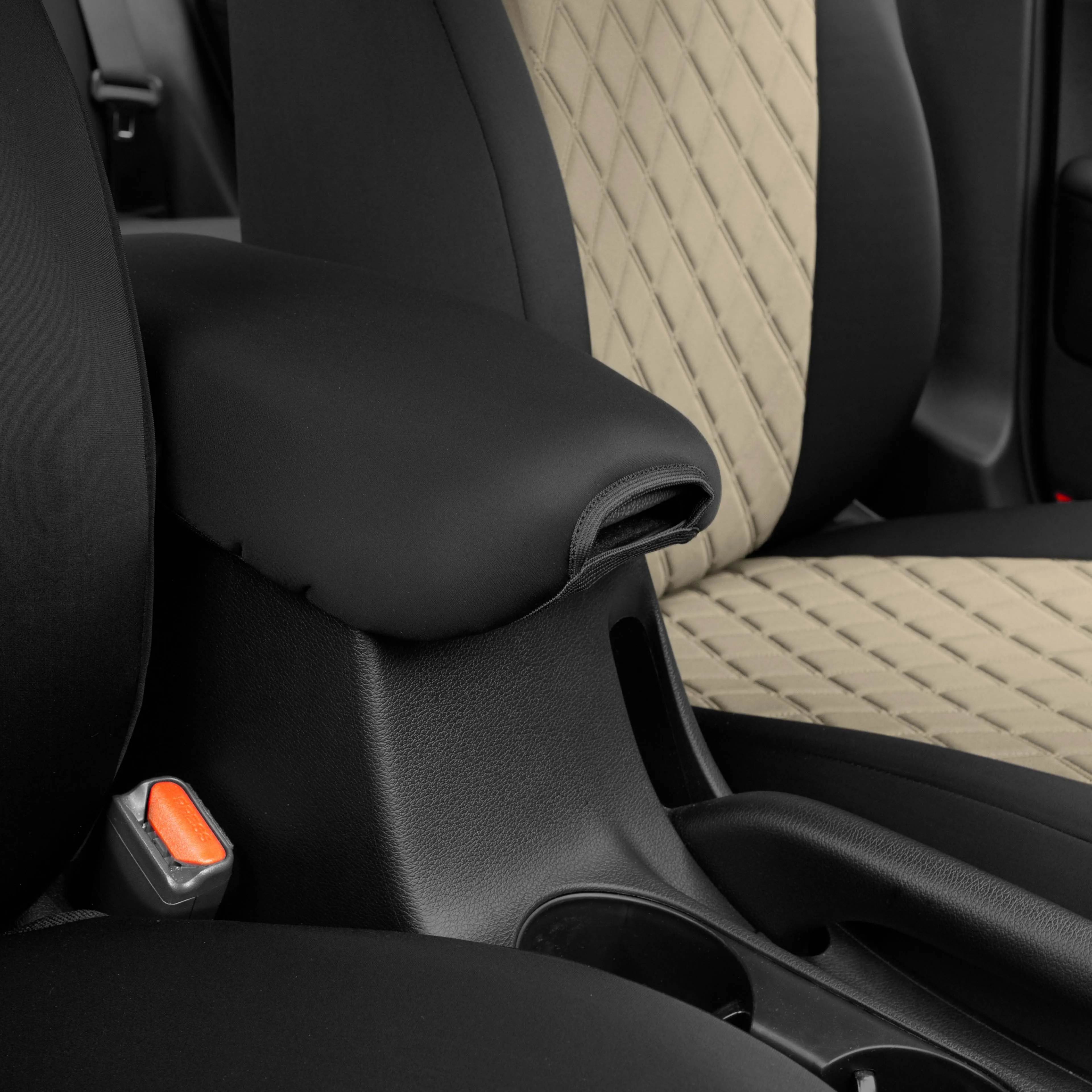 KIA Forte 2019-2024 FE | LXS  - Full Set Seat Covers - Beige Ultraflex Neoprene