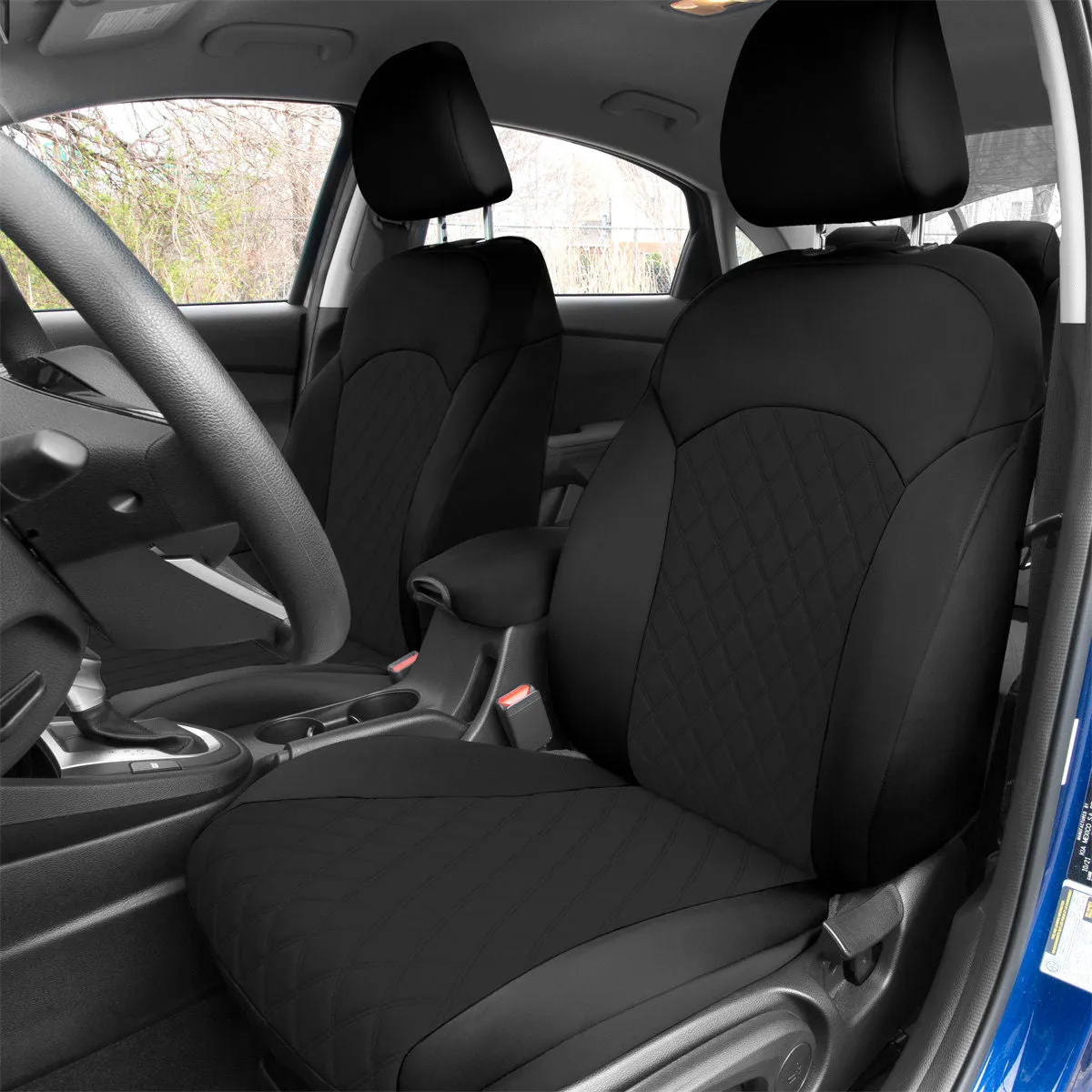 KIA Forte 2019-2024 FE | LXS - Full Set Seat Covers - Black Ultraflex Neoprene