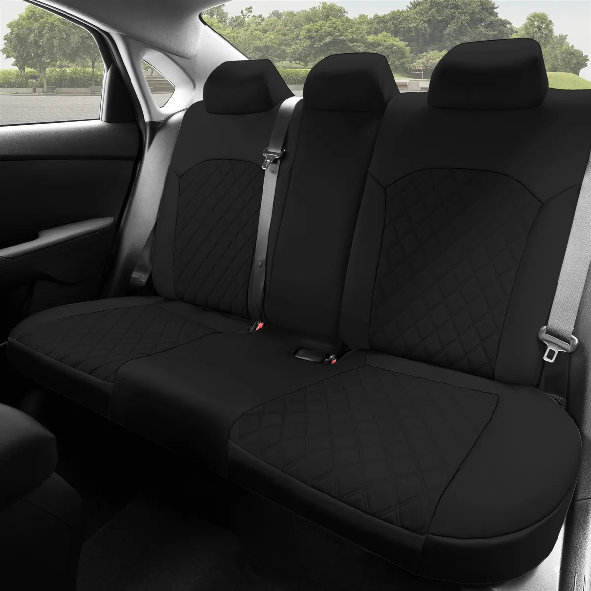 KIA Forte 2019-2024 FE | LXS - Full Set Seat Covers - Black Ultraflex Neoprene