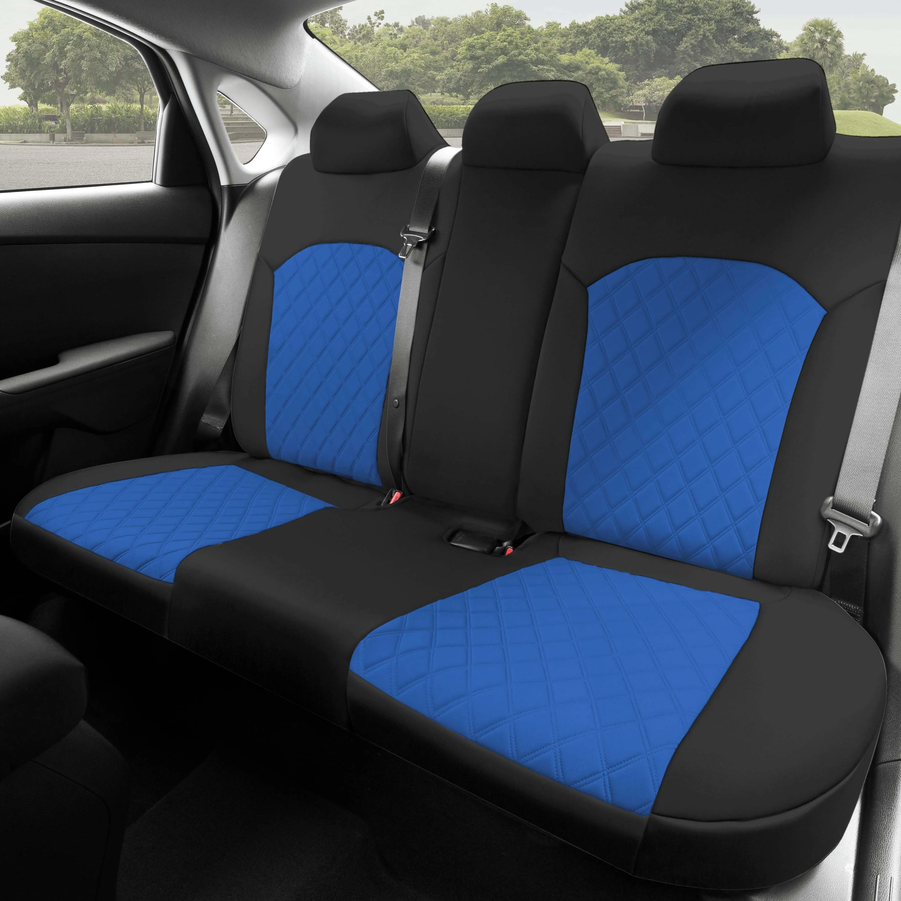 KIA Forte 2019-2024 FE | LXS - Full Set Seat Covers - Blue Ultraflex Neoprene