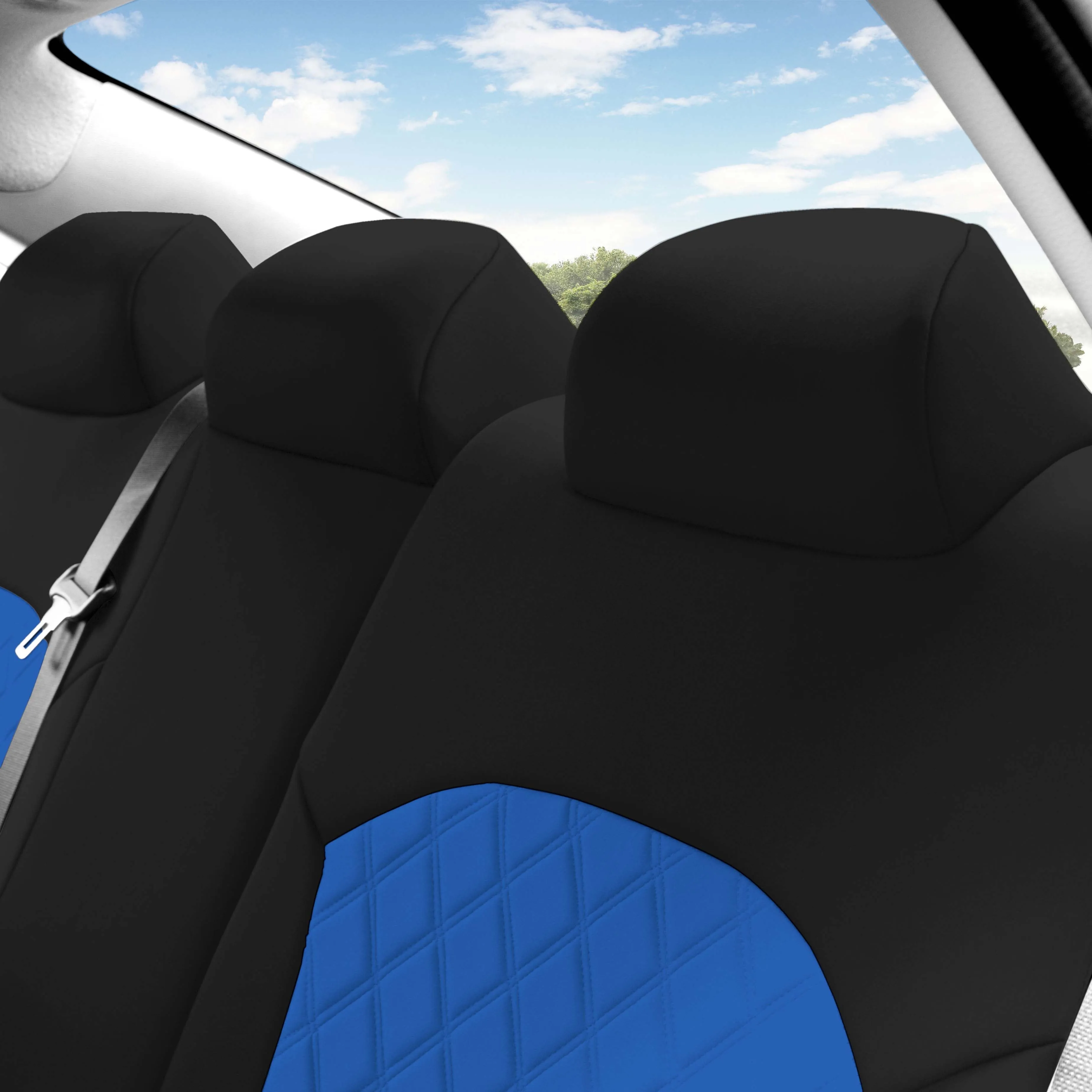 KIA Forte 2019-2024 FE | LXS - Full Set Seat Covers - Blue Ultraflex Neoprene