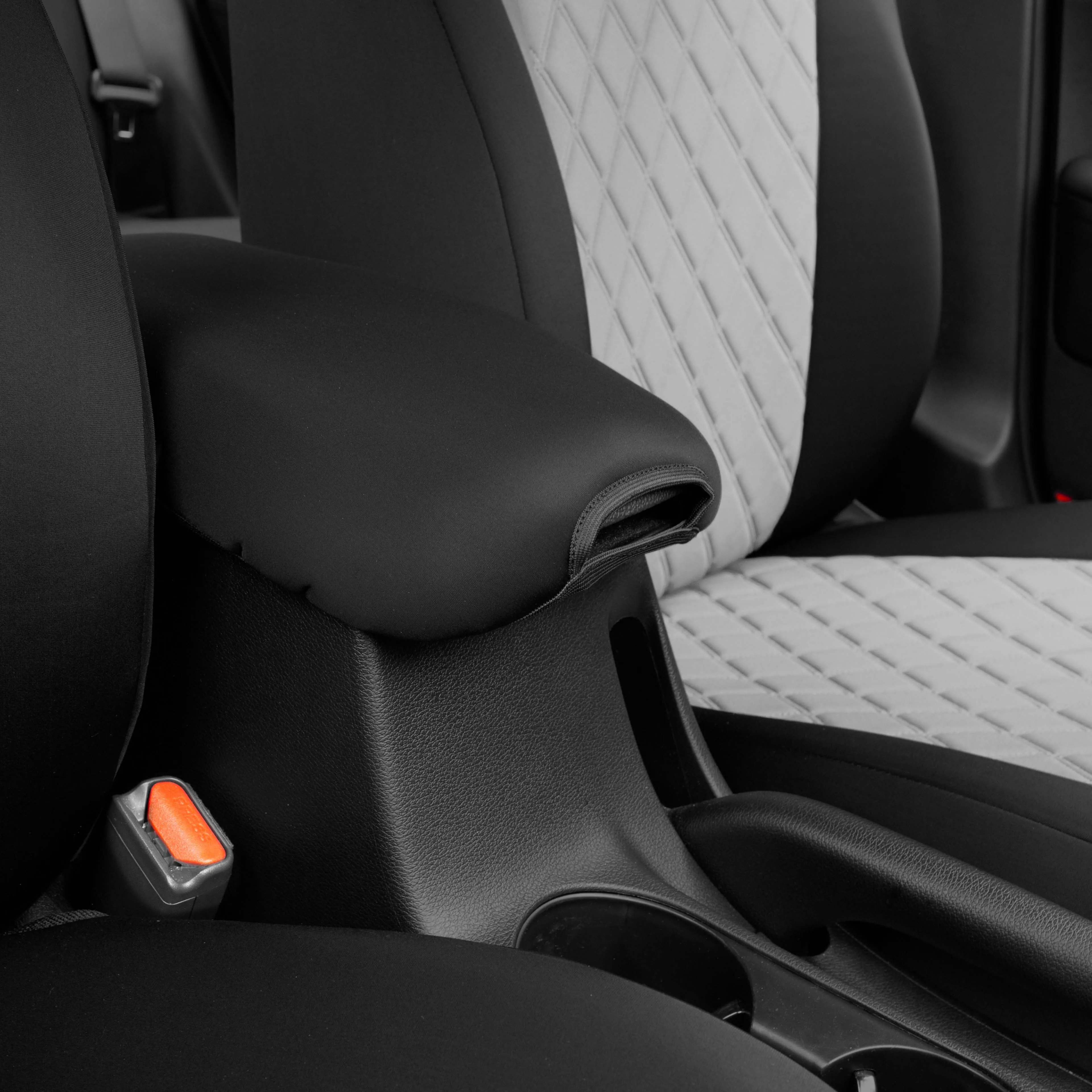 KIA Forte 2019-2024 FE | LXS - Full Set Seat Covers - Gray Ultraflex Neoprene
