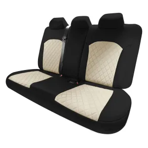 KIA Forte 2019-2024 FE | LXS - Rear Set Seat Covers - Beige Ultraflex Neoprene