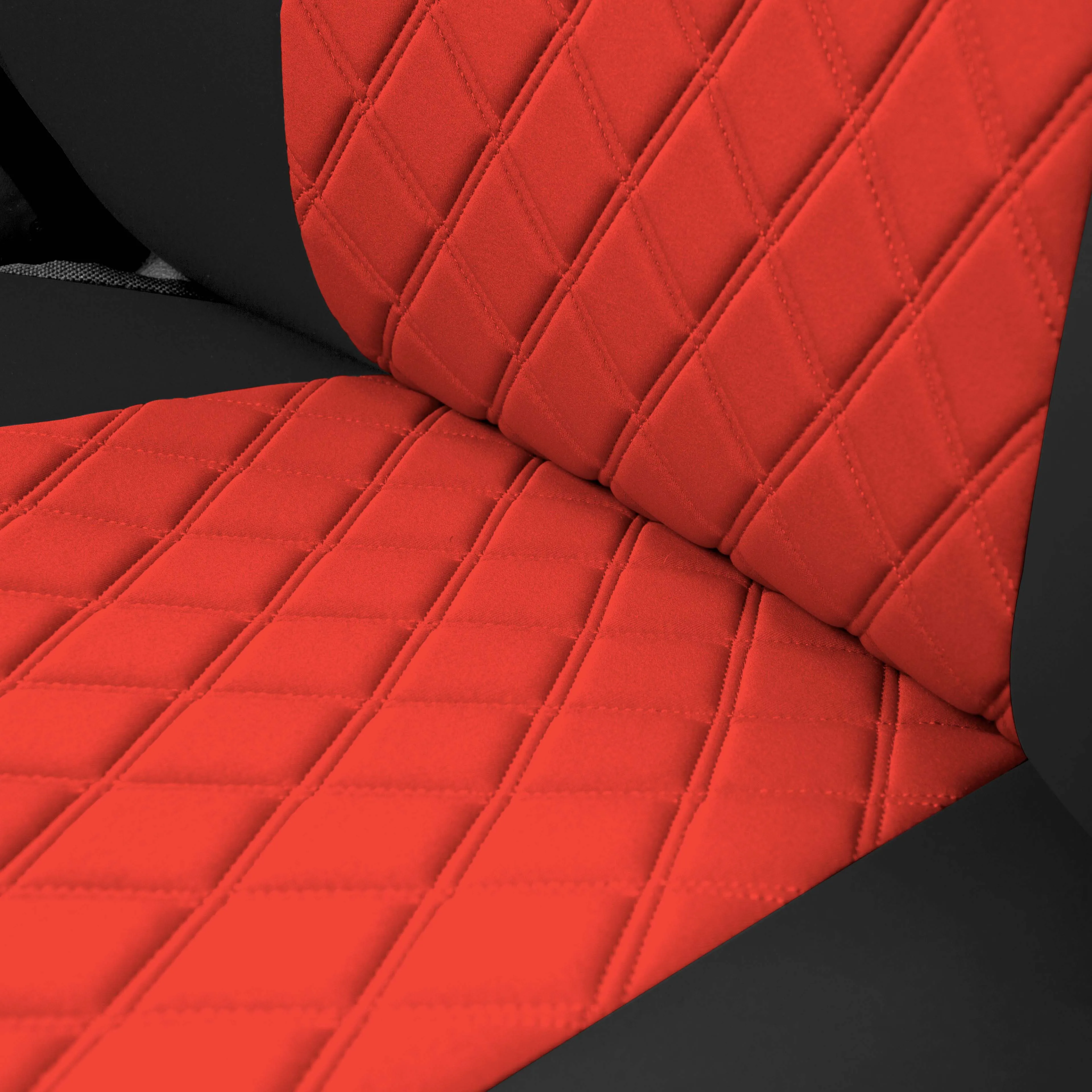 KIA Forte 2019-2024 FE | LXS - Rear Set Seat Covers - Red Ultraflex Neoprene