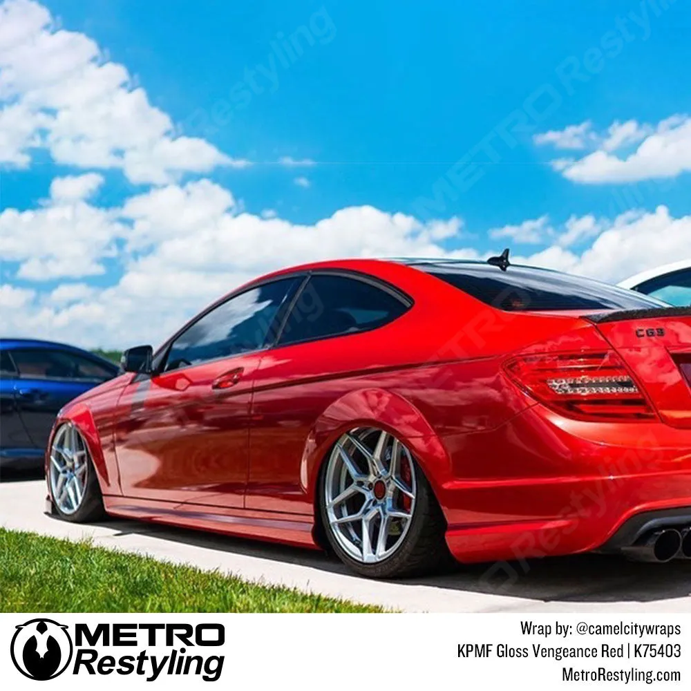 KPMF K75400 Gloss Vengeance Red Vinyl Wrap | K75403