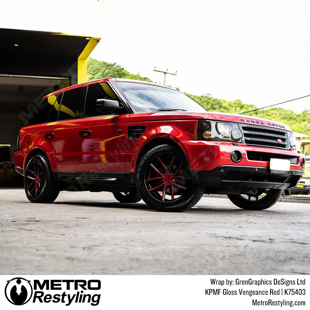 KPMF K75400 Gloss Vengeance Red Vinyl Wrap | K75403
