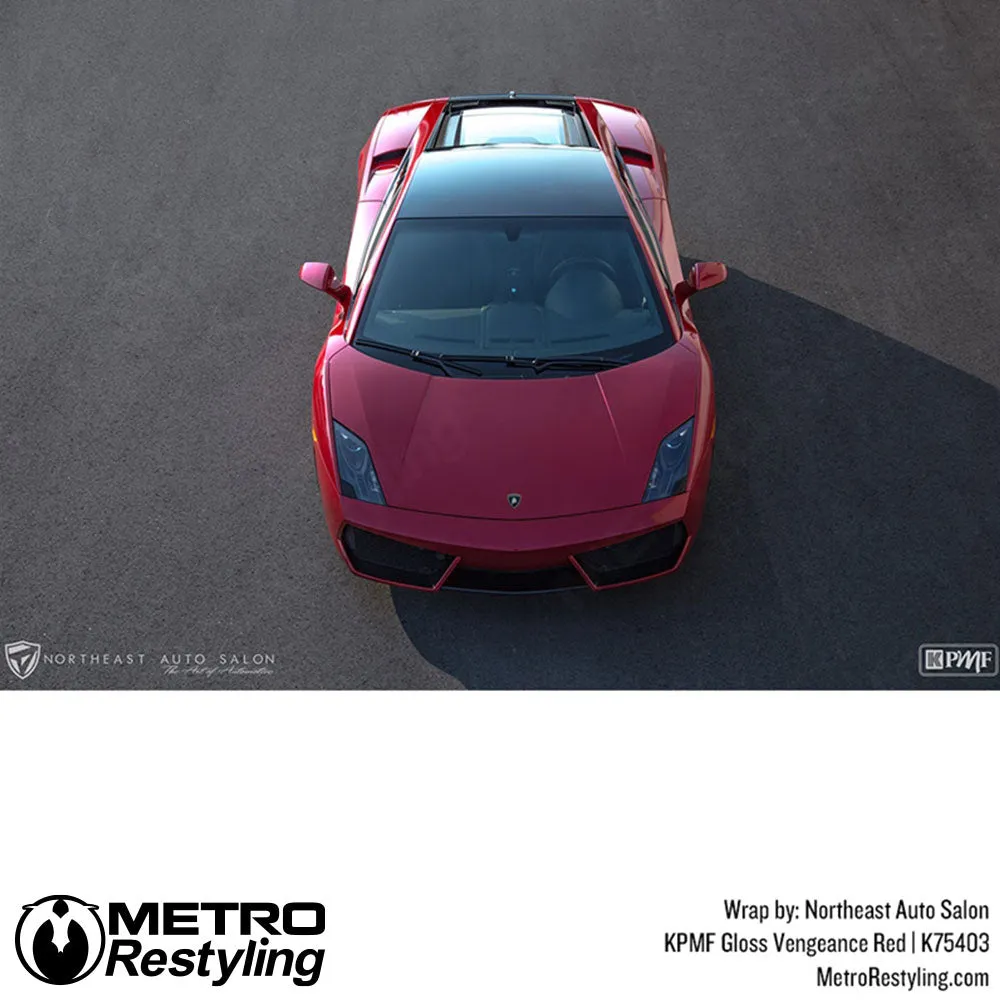 KPMF K75400 Gloss Vengeance Red Vinyl Wrap | K75403