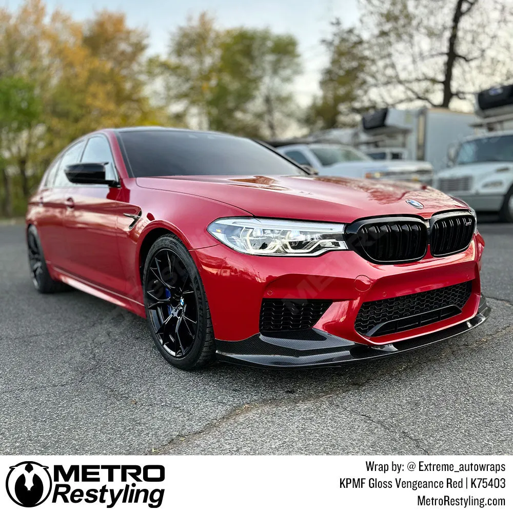 KPMF K75400 Gloss Vengeance Red Vinyl Wrap | K75403